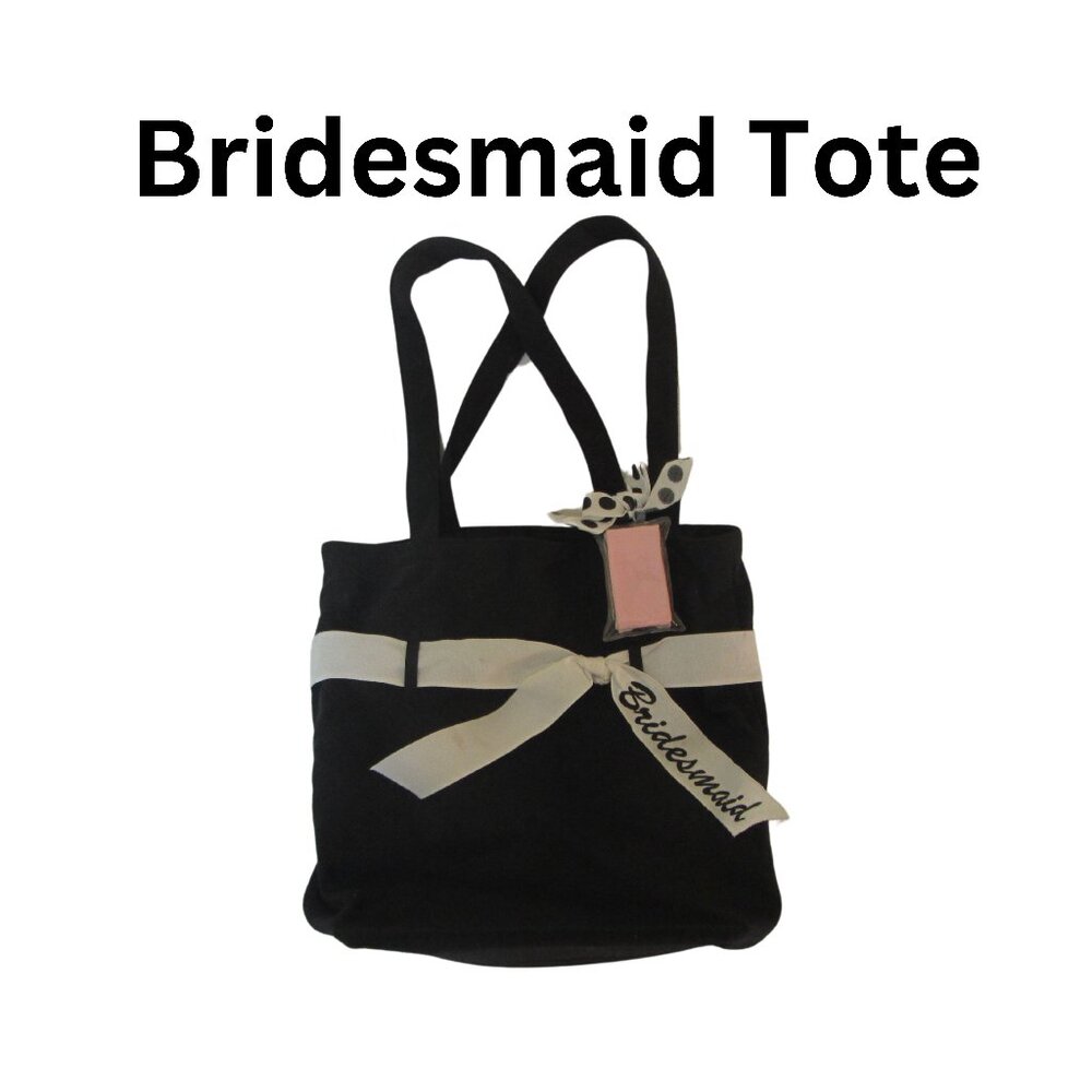 Bridesmaid Tote with changeable ribbons